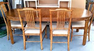 9 Pc Drexel Heritage Captiva Dining Set Faux Bamboo Wood 6 Chairs Table Drexel Furniture Bamboo Cabinets Furniture