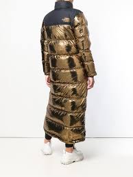 Looking for a good deal on gold puffer? The North Face Synthetic Long Metallic Puffer Coat Lyst