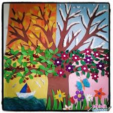 4 Jahreszeiten Baum Handwerk 1 Baum Handwerk Jahreszeiten In 2020 Weihnachtszeit Basteln Herbstbastelprojekte Basteln Fur Kindergartner