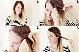 Repeat this as you move down your hairline, incorporating additional hair into each link. How To Style Braided Bangs A Beautiful Mess