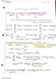 The results showed that people who had had their sense of competence challenged were more likely to say they'd prefer to assemble the bookcase on their own. Math 31b Lecture 18 Limit Comparison Test Oneclass
