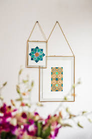 Metal round frame, set of 2. Antiqued Brass Glass Hanging Float Frames The Crafter S Box