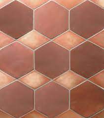 Heritage Unglazed Epro Cotta 12 Hex And Small Diamond Antigua Light Heritage Hexagon Tiles Terracotta Tiles