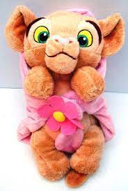 Disney Lion King Plush Baby Nala Purrs Pink Flower Security Blanket Purring Disney Purringbabynal Lion King Baby Disney Stuffed Animals Lion King Baby Shower