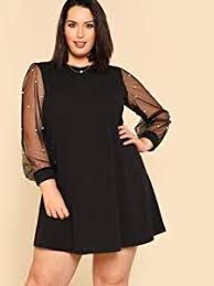 Didk Women S Velvet Tunic Dress With Embroidered Floral Mesh Bishop Sleeve At Amazon Women S Clo Mesh Sleeved Dress Long Sleeve Casual Dress Womens Tunic Dress