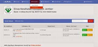 Masuk dan surat keluar hanya berupa penulisan di dibuku besar. Aplikasi Surat Masuk Surat Keluar Berbasis Web
