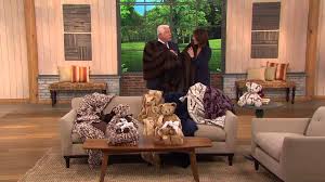 Dennis basso platinum collection stand collar coat a298300. Dennis Basso Oversized Faux Fur Throw W Signature Teddy Bear With Sandra Bennett Youtube