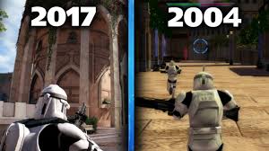 Developed by pandemic studios and published by lucasarts, it is the first game in the star wars: Star Wars Battlefront 2 New Theed 2017 Vs Old Theed 2004 Gameplay Star Wars Hq Youtube