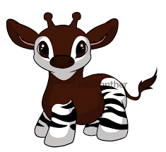Okapi Doodle By Mbpanther D4hp7o7 Png 833 762 Cute Animals Cute Drawings Cartoon Drawings Of Animals