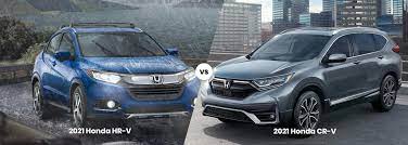 Excellent cabin space and comfort. 2021 Honda Hr V Vs Cr V Compare Honda Suvs Triangle Honda 65