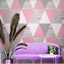 Selain membeli furniture baru, tentu banyak cara untuk membuat tampilan ruangan rumahmu dengan suasana berbeda dari biasanya. Wallpaper Sticker Dinding Ruang Tamu Gm 338 Segitiga Pink Terbaru Agustus 2021 Harga Murah Kualitas Terjamin Blibli