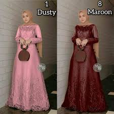 Menarik perhatian, membangun suasana, bahkan mempengaruhi emosi dan persepsi kita. Jual Gamis Aura Gown Velvet Import Kombinasi Brokat Tile 3d Mutiara Model Baju Syari Terbaru Modern Murah Di Lapak Batik Ape Bukalapak