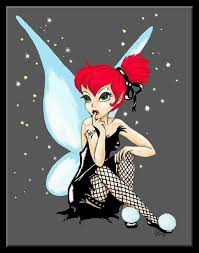 Red Headed Tinkerbell Punk Disney Princesses Goth Disney Disney Art