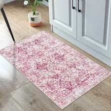 Moroccan Floral Kitchen Rugs For
