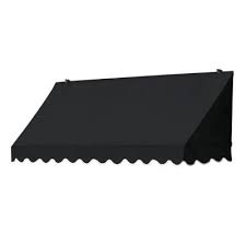 Awnings In A Box 6 Ft Traditional Manually Retractable Awning 26 5 In Projection In Ebony 3020710 The Home Depot Retractable Awning Window Awnings Custom Awnings