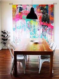 A typical dining room page will give you ideas on everything from light fixtures to dinnerware. Colourful Abstract Fine Art Painting Modern Dining Room Contemporary Residential Inter Dining Room Art Painting Modern Art Paintings Colors Dining Room Art