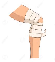 Bandaging Knee Elastic Bandage Joint Injury Leg Trauma First Royalty Free Cliparts Vectors And Stock Illustration Image 125283823 Immediately hold injury under cold running water or apply a cold, wet towel until the pain subsides. bandaging knee elastic bandage joint injury leg trauma first