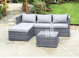 Rattan Garden Furniture Corner Sofa Set Available In Grey Cream Or Black In 2021 Corner Sofa Set Corner Sofa Garden Furniture Rattan Corner Sofa