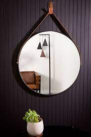 Maybe you would like to learn more about one of these? Hanging Round Mirror Black Tan Leather Strap Dark Horse Home Decor Australia Leather Furniture Decor Home Decor Styles