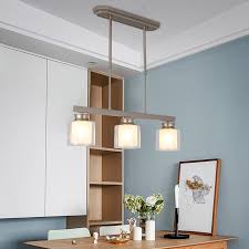 Light Modern Clear Glass Pendant Lighting Brushed Nickel Dining Room Lighting Fixtures Hanging Contemporary Lamp Pendant Lights Aliexpress