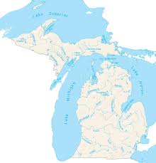 Great lakes map quiz printout enchantedlearning com. Michigan Lakes And Rivers Map Gis Geography
