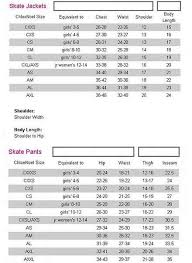 Chloe Noel Size Chart Skaters Landing