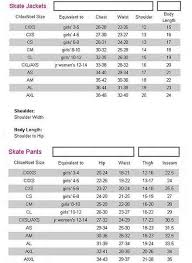 Chloe Noel Size Chart Skaters Landing