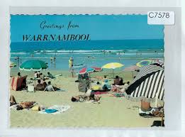C7578cgt Australia V Beach Scene Warrnambool Greetings Ncv Postcard Ebay Postcard Beach Scenes Greetings