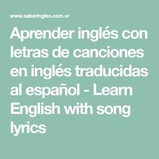 Pin En Canciones Ingles