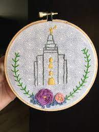 Maybe you would like to learn more about one of these? Manti Utah Lds Temple A Christmas Present For My In Laws Who Were Sealed There Embroidery