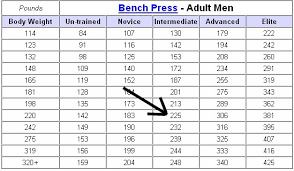65 Prototypal Average Bench Press Chart