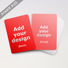 Playing card cut out magnet. Custom Game Cards