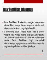 100 pelaksanaan dasar pendidikan kebangsaan melalui satu sistem pendidikan yang memperuntukan: Dasar Pendidikan Kebangsaan Autosaved Pdf Dasar Pendidikan Kebangsaan U2022 Dasar Pendidikan Diperkenalkan Dengan Menggunakan Bahasa Melayu Sebagai Course Hero