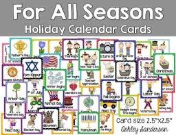 For All Seasons Holiday Calendar Cards In 2020 Holiday Calendar Calendar Calendar Time