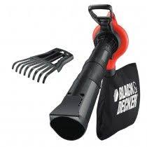 Black Decker 3000w Blower Vac With Rake Attachment Blowers Leaf Blowers Electric Leaf Blowers