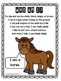 Farm Animals Riddles Poems Freebie Great For Language Activities