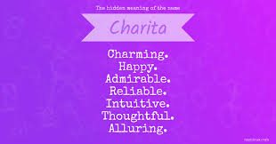 Charita futrell | always looking for something to do next! The Hidden Meaning Of The Name Charita Namious
