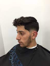 Curly Hair Is In This Look Was Achieved By A Blow Dry Forward To Straighten Out The Back And Left Cu Mens Hairstyles Undercut Mens Hairstyles Haircuts For Men