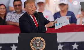Trump Brings Out Bar Graph Chart To Falsely Claim Hes Given