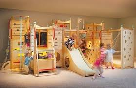 Like This But Diy Basement Playroom Probably Smaller But Like The Climbing Wall And Slide Indoor Playroom Kids Indoor Playground Indoor Playset