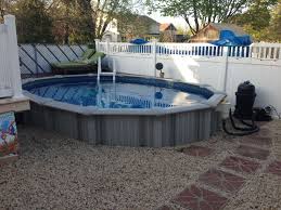 12x17 Sharkline Extruder Semi Inground Pool Inground Pool Cost Pool Cost Backyard Pool