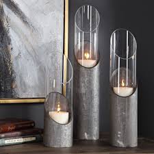 Three candles holders in varying heights make a very attractive display, especially when using large candle holders. Oversized Floor Candle Holders Cheaper Than Retail Price Buy Clothing Accessories And Lifestyle Products For Women Men