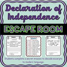 Understanding And Interpreting Old Documents Can Be A Challenge For Any Student Thi Declaration Of Independence Quotes Escape Room Declaration Of Independence