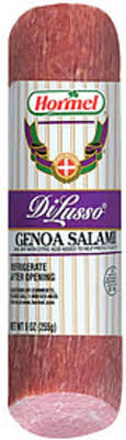 Like many italian sausages, it has a characteristic fermented flavor. Hormel Di Lusso Genoa Salami 9 Oz Nutrition Information Innit