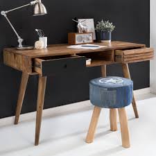 Dimensions (whd) 170 x 120 x 82 mm / 6.7 x 4.7 x 3.2 inch : Finebuy Design Retro Schreibtisch Sheesham Massivholz 120 X 60 X 75 Cm Mit 2 Schubladen