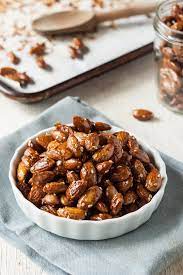 Recipe Maple Tamari Roasted Almonds Recipe Roasted Almonds Almond Snacks Recipes Almond Recipes