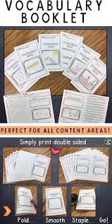 I really enjoy this game and it's a lot do you know of a vocabulary game or activity that is always good fun? Vocabulary Booklet For Any Topic Vocabulary Booklet Vocabulary Instruction Teaching Vocabulary