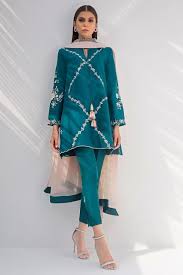 Raw Silk Embroidered Shirt With Dupatta Pakistani Dresses Casual Pakistani Dress Design Simple Pakistani Dresses