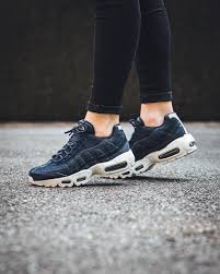Nike Air Max 95 Premium Dark Obsidian Midnight Navy Sail