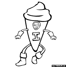 Rod ice scream coloring pages. Ice Cream Man Coloring Page Free Ice Cream Man Online Coloring